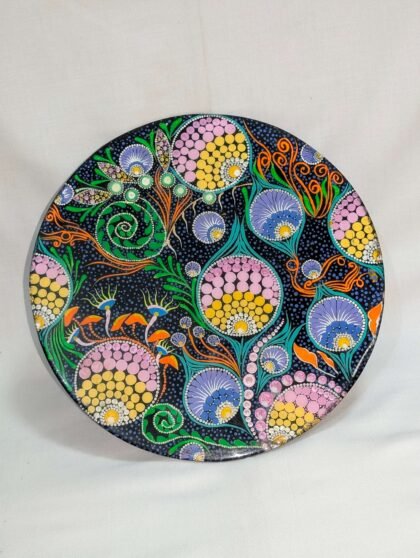 Psychedelic Dot Mandala Wall Plate